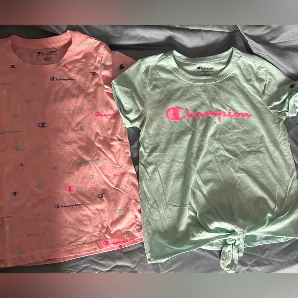 Champion Duo: Pink and Mint Tees